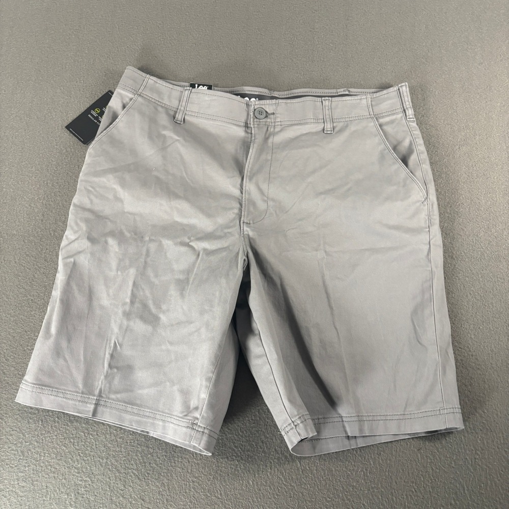 Lee Extreme Motion Shorts Mens Size 38 Iron Gray Casual 104183506